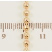 Цепочка Xuping Позолота 18K Плетение Перлина длина 44см х 3мм фото №2 Цепочка Xuping Позолота 18K Плетение Перлина длина 44см х 3мм фото №2