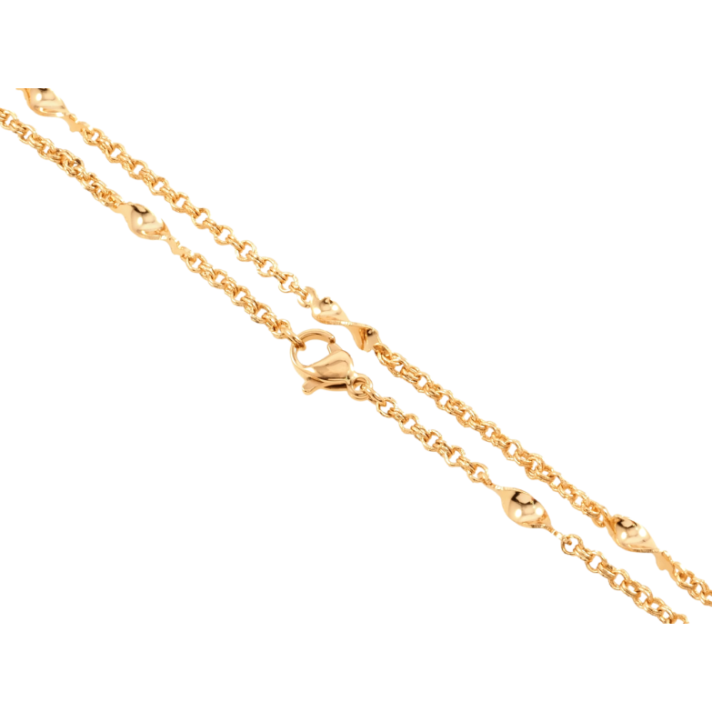 Ланцюжок Xuping Позолота 18K Плетіння Фантазійне довжина 45см х 2мм фото №2