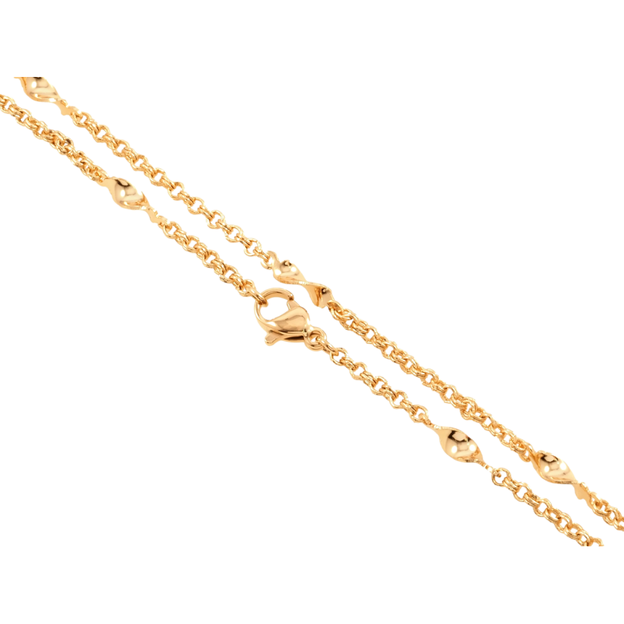 Ланцюжок Xuping Позолота 18K Плетіння Фантазійне довжина 45см х 2мм фото №1 Ланцюжок Xuping Позолота 18K Плетіння Фантазійне довжина 45см х 2мм фото №1
