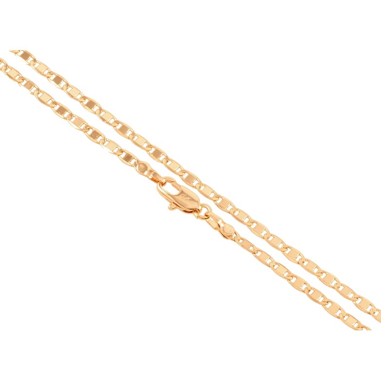 Цепочка Xuping Позолота 18K Плетение Морская цепь длинна 44см х 3мм фото №4