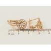 Серьги Xuping Позолота 18K английский замок Узор с цирконием фото №3