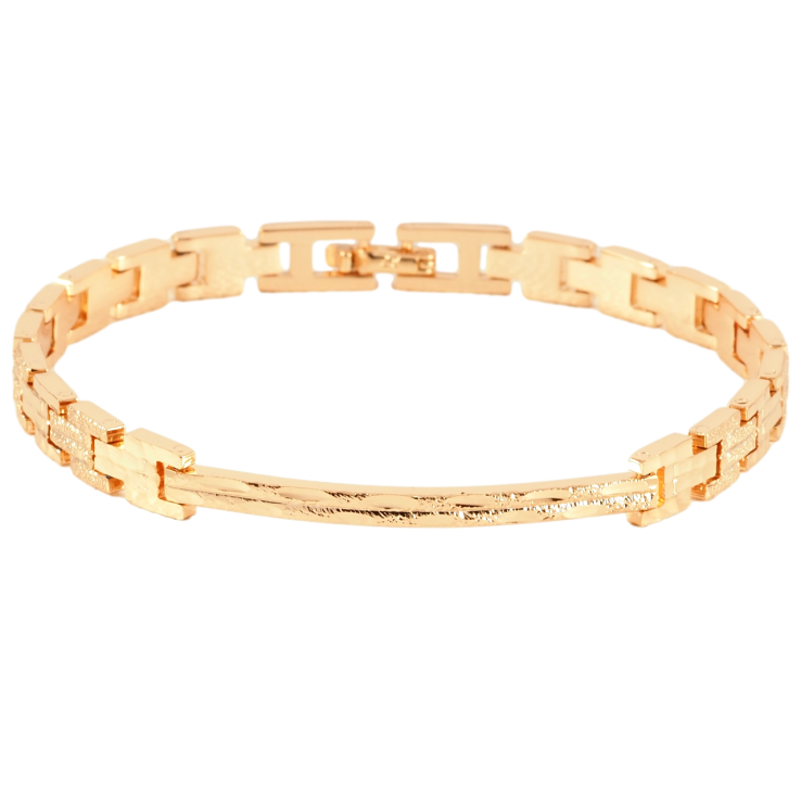 Браслет Xuping Позолота 18K Декоративный узор размер 20.5см х 2.5-6мм фото №3 Браслет Xuping Позолота 18K Декоративный узор размер 20.5см х 2.5-6мм фото №3