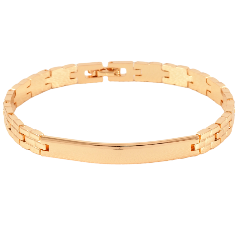 Браслет Xuping Позолота 18K Браслетный узор с вставкой размер 19.5см х 6мм фото №3