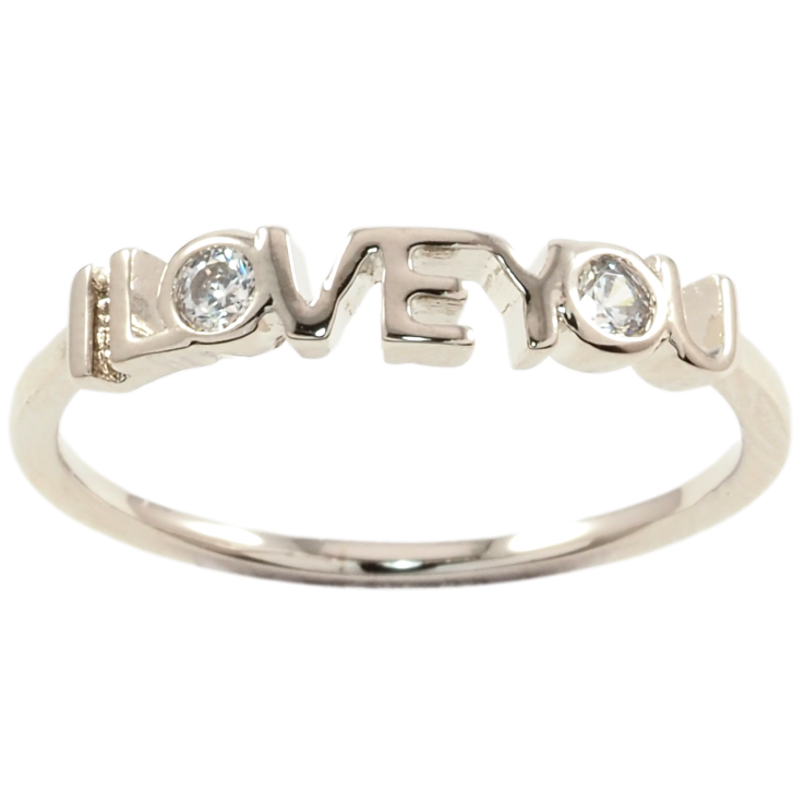 Кольцо Xuping Родий I Love You фото №13 Кольцо Xuping Родий I Love You фото №13