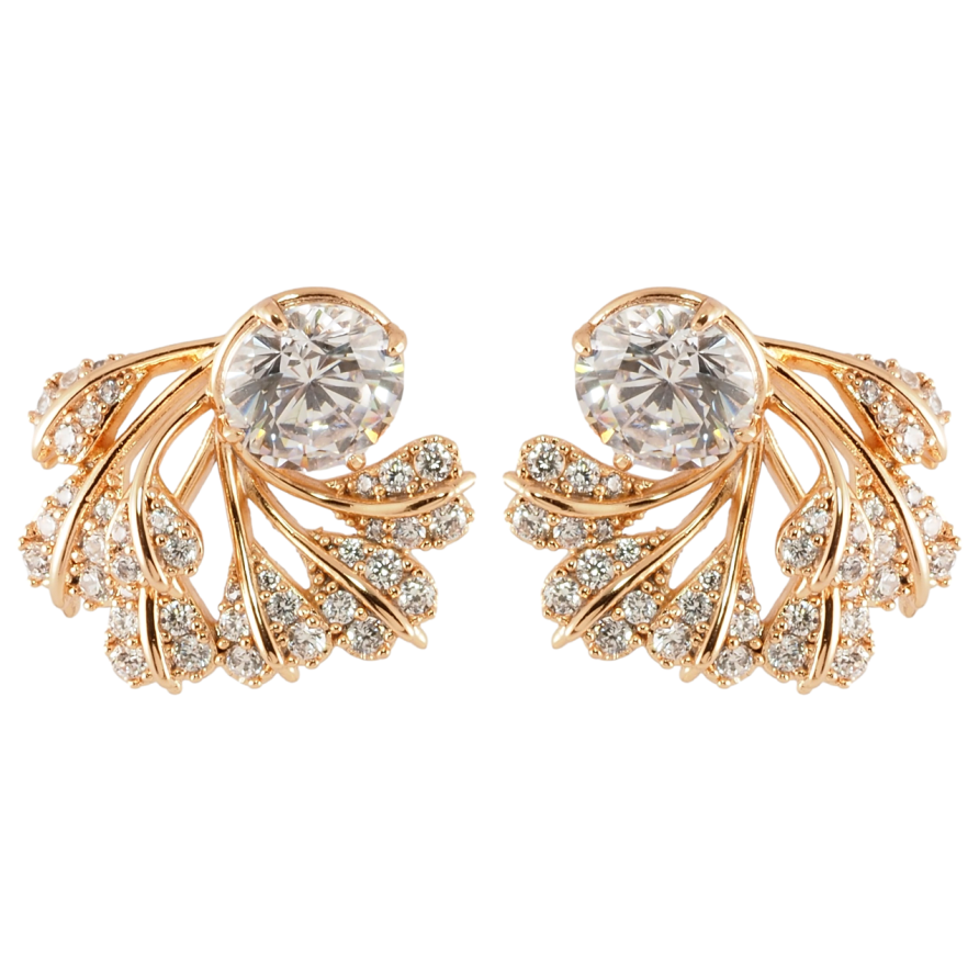 Серьги Xuping Позолота 18K пусеты Декоративный узор с цирконием фото №1 Серьги Xuping Позолота 18K пусеты Декоративный узор с цирконием фото №1