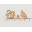 Серьги Xuping Позолота 18K пусеты Декоративный узор с цирконием фото №2 Серьги Xuping Позолота 18K пусеты Декоративный узор с цирконием фото №2