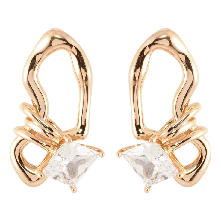 Серьги Xuping Позолота 18K пусеты Декоративный узор с фианитами фото №20 Серьги Xuping Позолота 18K пусеты Декоративный узор с фианитами фото №20