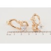Серьги Xuping Позолота 18K пусеты Декоративный узор с фианитами фото №2 Серьги Xuping Позолота 18K пусеты Декоративный узор с фианитами фото №2