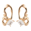 Серьги Xuping Позолота 18K пусеты Декоративный узор с фианитами фото №3 Серьги Xuping Позолота 18K пусеты Декоративный узор с фианитами фото №3