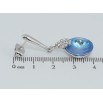 Сережки Xuping колір Родій з кристалами Swarovski пусети Підвіски з кристалом Ocean Delite фото №2 Сережки Xuping колір Родій з кристалами Swarovski пусети Підвіски з кристалом Ocean Delite фото №2