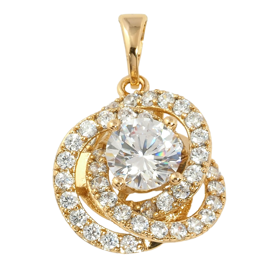 Кулон Xuping Позолота 18K Кристальный блеск для цепочки до 5мм фото №1