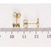 Серьги Xuping TTM Stainless Steel цвет 14K пусеты Буква М с эмалью фото №2 Серьги Xuping TTM Stainless Steel цвет 14K пусеты Буква М с эмалью фото №2