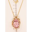 Кулон Xuping 18K з кристалами Swarovski на ланцюжку Кристал Light Rose у фігурному обрамленні дл.46см х1мм фото №5 Кулон Xuping 18K з кристалами Swarovski на ланцюжку Кристал Light Rose у фігурному обрамленні дл.46см х1мм фото №5