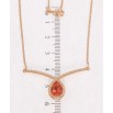 Підвіска Xuping 18K з кр-ми Swarovski на ланцюжку Елегантна петелька з кристалом Hyacinth довжина 45см х 1мм фото №2 Підвіска Xuping 18K з кр-ми Swarovski на ланцюжку Елегантна петелька з кристалом Hyacinth довжина 45см х 1мм фото №2