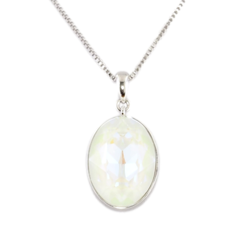 Кулон Xuping цвет Родий с кристаллами Swarovski на цепочке Кристалл Sand Opal длина 39-45см х 1мм фото №6 Кулон Xuping цвет Родий с кристаллами Swarovski на цепочке Кристалл Sand Opal длина 39-45см х 1мм фото №6