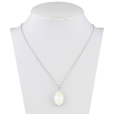 Кулон Xuping колір Родій із кристалами Swarovski на ланцюжку Кристал Sand Opal довжина 39-45см х 1мм фото №2