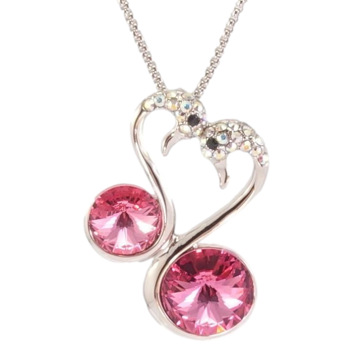 Кулон Xuping колір Родій з кр-ми Swarovski на ланцюжку Лебеді з кристалами довжина 40-45см х 1мм фото №21 Кулон Xuping колір Родій з кр-ми Swarovski на ланцюжку Лебеді з кристалами довжина 40-45см х 1мм фото №21