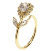 Кольцо Xuping QQMM Позолота 14K Кристальный цветок фото №2 Кольцо Xuping QQMM Позолота 14K Кристальный цветок фото №2