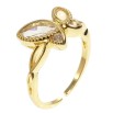 Каблучка Xuping QQMM Позолота 14K Кристальний метелик фото №2 Каблучка Xuping QQMM Позолота 14K Кристальний метелик фото №2