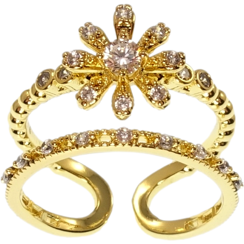 Кольцо Xuping QQMM Позолота 14K Цветок фото №3