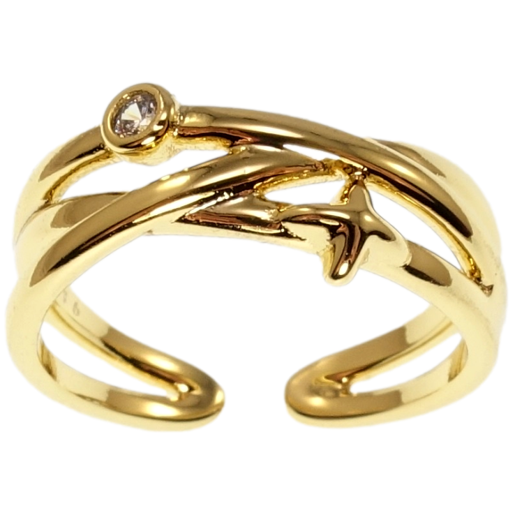 Кольцо Xuping QQMM Позолота 14K Сплетение линий фото №21 Кольцо Xuping QQMM Позолота 14K Сплетение линий фото №21