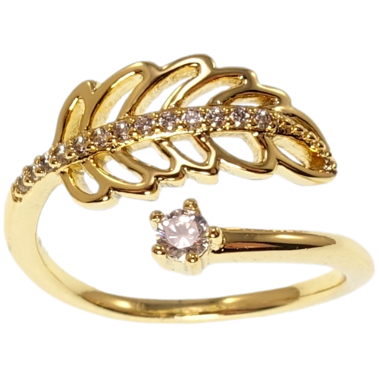 Каблучка Xuping QQMM Позолота 14K Перо фото №13 Каблучка Xuping QQMM Позолота 14K Перо фото №13
