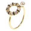 Кольцо Xuping QQMM Позолота 14K Кристальный венок с жемчужиной фото №2 Кольцо Xuping QQMM Позолота 14K Кристальный венок с жемчужиной фото №2