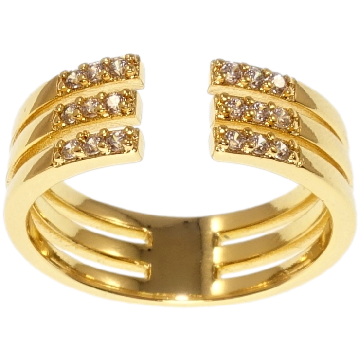 Кольцо Xuping QQMM Позолота 14K Инкрустация цирконием фото №25