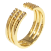 Каблучка Xuping QQMM Позолота 14K Інкрустація цирконієм фото №2 Каблучка Xuping QQMM Позолота 14K Інкрустація цирконієм фото №2
