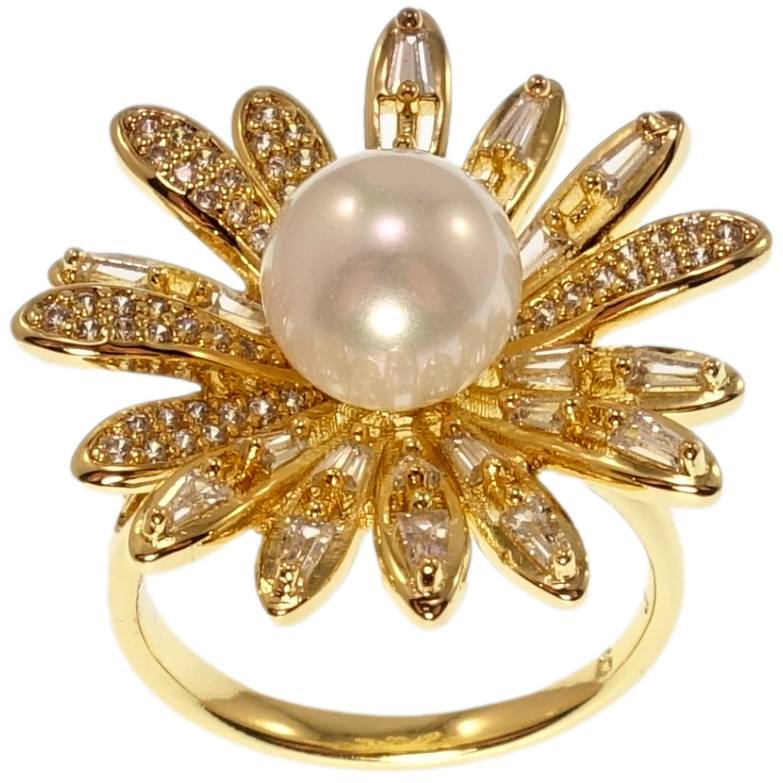 Кольцо Xuping QQMM Позолота 14K Цветок фото №1 Кольцо Xuping QQMM Позолота 14K Цветок фото №1