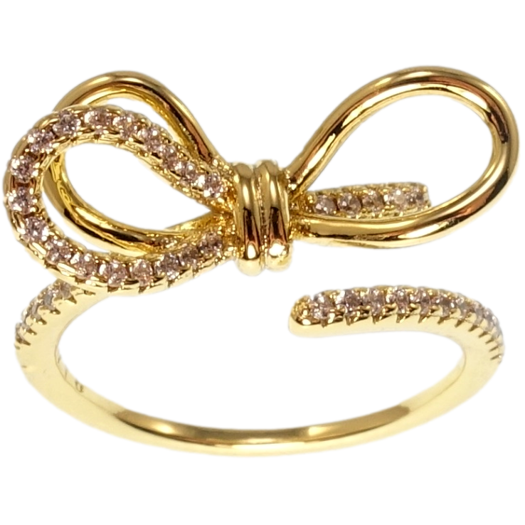 Кольцо Xuping QQMM Позолота 14K Бант фото №1 Кольцо Xuping QQMM Позолота 14K Бант фото №1