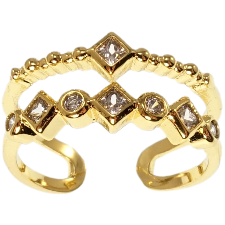 Кольцо Xuping QQMM Позолота 14K Вставки циркония фото №23 Кольцо Xuping QQMM Позолота 14K Вставки циркония фото №23