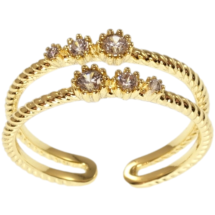 Кольцо Xuping QQMM Позолота 14K Вставки циркония фото №17 Кольцо Xuping QQMM Позолота 14K Вставки циркония фото №17