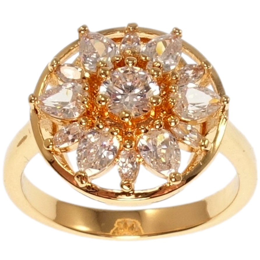 Каблучка Xuping M&L Колір 18K Кристальна квітка фото №1 Каблучка Xuping M&L Колір 18K Кристальна квітка фото №1