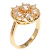 Каблучка Xuping M&L Колір 18K Кристальна квітка фото №2 Каблучка Xuping M&L Колір 18K Кристальна квітка фото №2