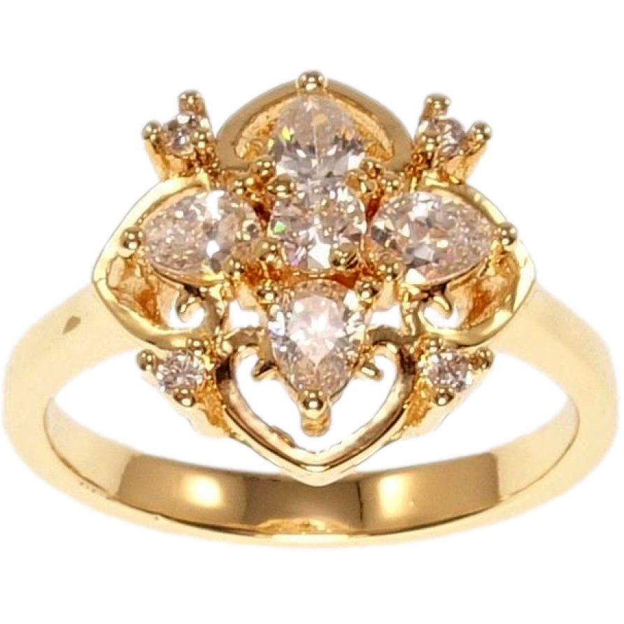 Кольцо Xuping M&L Цвет 18K Роскошный цветок фото №1