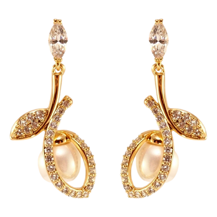 Серьги Xuping QQMM Позолота 18K пусеты Изящные жемчужные бутоны фото №24 Серьги Xuping QQMM Позолота 18K пусеты Изящные жемчужные бутоны фото №24