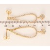Серьги Xuping QQMM Позолота 18K пусеты Каплевидные подвески с цирконием фото №2 Серьги Xuping QQMM Позолота 18K пусеты Каплевидные подвески с цирконием фото №2