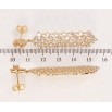 Сережки Xuping QQMM Позолота 18K пусети Кристальна грація фото №2 Сережки Xuping QQMM Позолота 18K пусети Кристальна грація фото №2