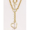 Кулон на ланцюжку Xuping QQMM Позолота 14K Сердечка на ланцюжку Бельцер довжина з дод.ланцюжком 41-46,5см х 6мм фото №2 Кулон на ланцюжку Xuping QQMM Позолота 14K Сердечка на ланцюжку Бельцер довжина з дод.ланцюжком 41-46,5см х 6мм фото №2