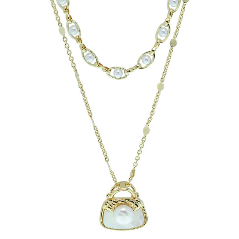 Кольє Xuping QQMM Позолота 14K Подвійний ланцюжок із сумочкою довжина 41.5-47см х 1,4мм фото №6 Кольє Xuping QQMM Позолота 14K Подвійний ланцюжок із сумочкою довжина 41.5-47см х 1,4мм фото №6