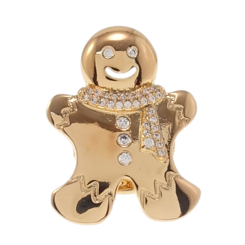 Брошка Xuping QQMM Позолота 18K Пряничний чоловічок фото №4 Брошка Xuping QQMM Позолота 18K Пряничний чоловічок фото №4