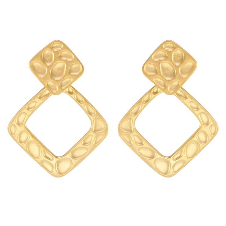 Сережки Xuping JEAN GOUJON Позолота 14K пусети Ромби з візерунком напилюванням фото №13 Сережки Xuping JEAN GOUJON Позолота 14K пусети Ромби з візерунком напилюванням фото №13