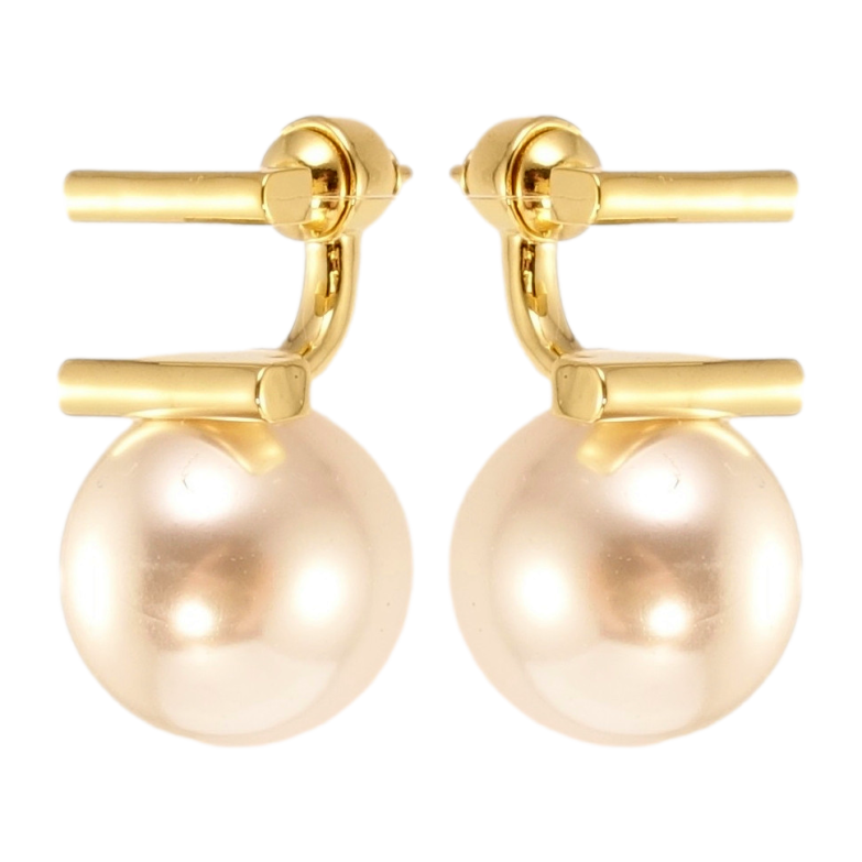 Сережки Xuping JEAN GOUJON Позолота 14K пусети Перлинний модерн ø 14мм фото №9 Сережки Xuping JEAN GOUJON Позолота 14K пусети Перлинний модерн ø 14мм фото №9
