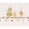Сережки Xuping JEAN GOUJON Позолота 14K пусети Круги з хвилястими доріжками цирконію ø 10мм фото №2 Сережки Xuping JEAN GOUJON Позолота 14K пусети Круги з хвилястими доріжками цирконію ø 10мм фото №2