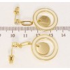 Сережки Xuping JEAN GOUJON Позолота 14K пусети Колечки з білою емаллю фото №2 Сережки Xuping JEAN GOUJON Позолота 14K пусети Колечки з білою емаллю фото №2