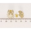 Сережки Xuping JEAN GOUJON Позолота 14K пусети Променисті колечка з бантами фото №2 Сережки Xuping JEAN GOUJON Позолота 14K пусети Променисті колечка з бантами фото №2
