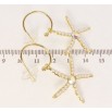 Серьги Xuping JEAN GOUJON Позолота 14K пусеты Звезды с жемчужинами фото №2 Серьги Xuping JEAN GOUJON Позолота 14K пусеты Звезды с жемчужинами фото №2