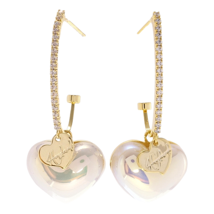 Сережки Xuping JEAN GOUJON Позолота 14K пусети Перламутрові серця на колечких фото №21 Сережки Xuping JEAN GOUJON Позолота 14K пусети Перламутрові серця на колечких фото №21