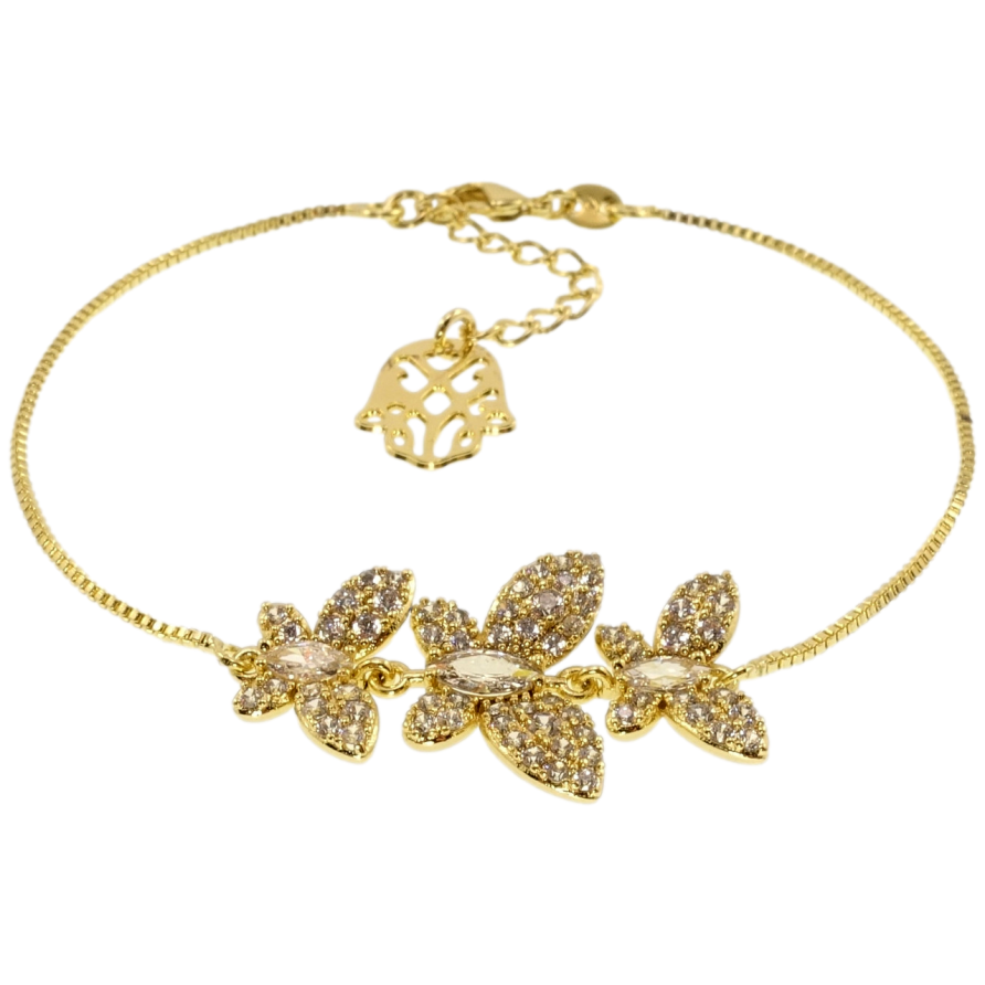Браслет Xuping JEAN GOUJON Позолота 14K Кристальные бабочки длина с доп.цепочкой 17,5-20,5х1мм фото №1 Браслет Xuping JEAN GOUJON Позолота 14K Кристальные бабочки длина с доп.цепочкой 17,5-20,5х1мм фото №1